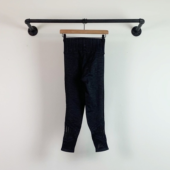 Athleta Halasana High Rise Seamless Tights Leggings In Charcoal Grey - Picture 5 of 9